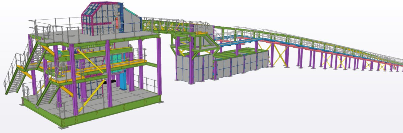 Design model of the crusher conveying system at Karowe Diamond Mine