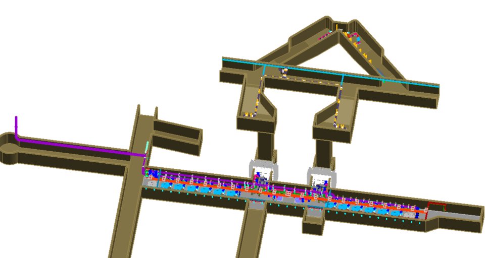 Design drawing for Karowe Diamond Mine infrastructure
