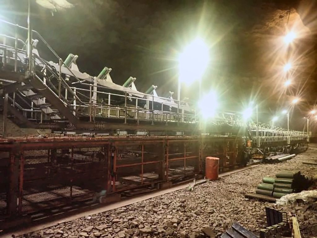 Underground plant installed at Nchwaning for Assmang Manganese
