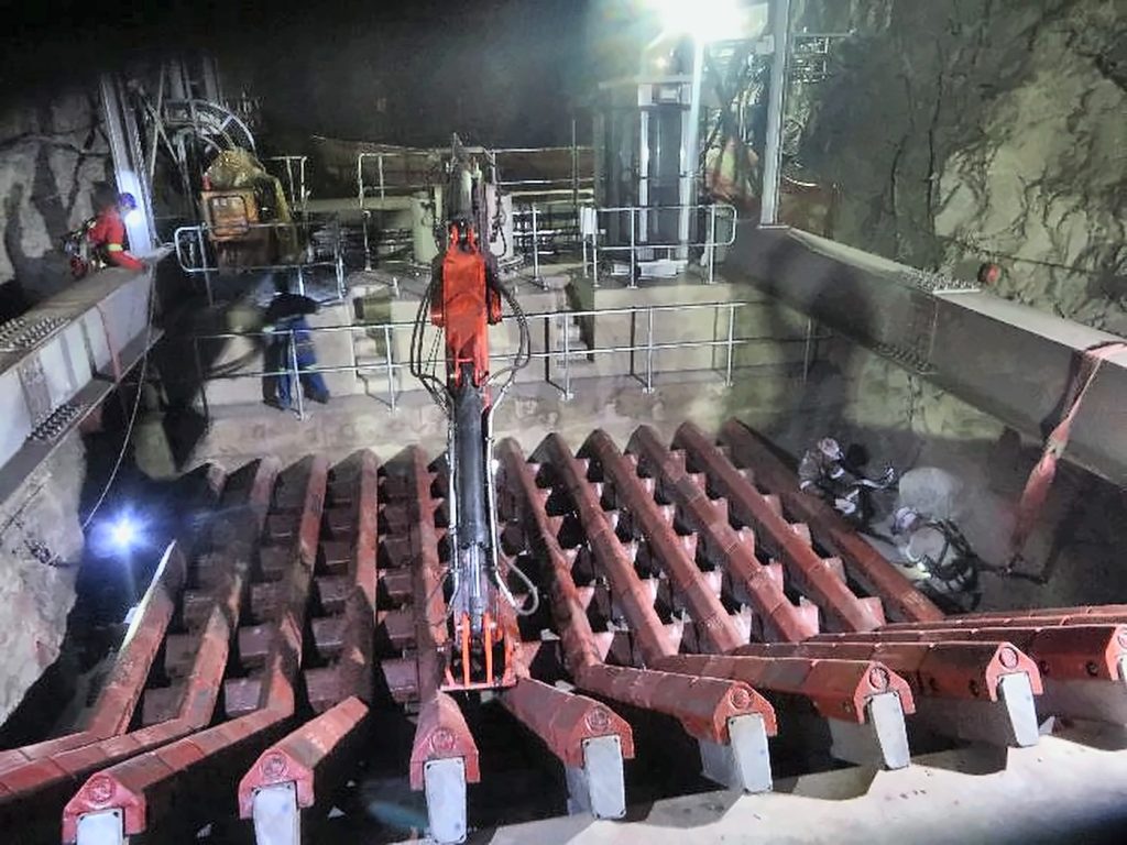 Underground plant installed at Nchwaning for Assmang Manganese
